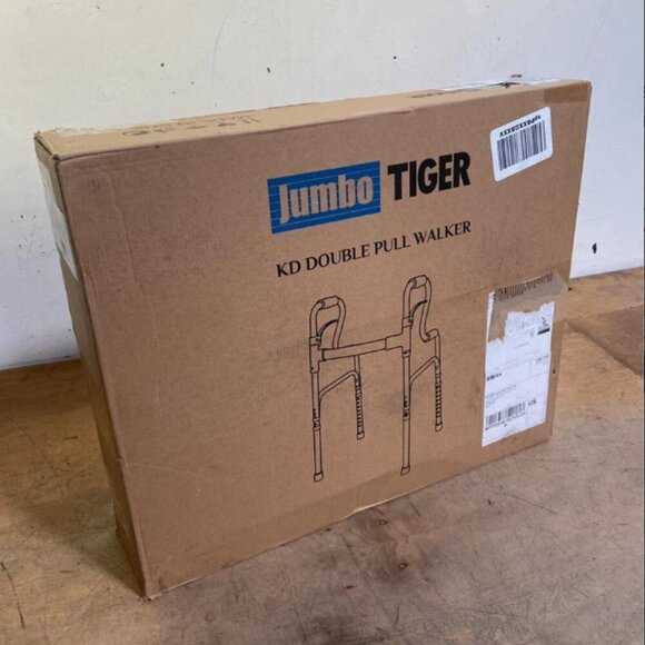 Jumbo Double Walker Aluminum Mobility Walker Aid with Adjustable - Picture 5 of 6